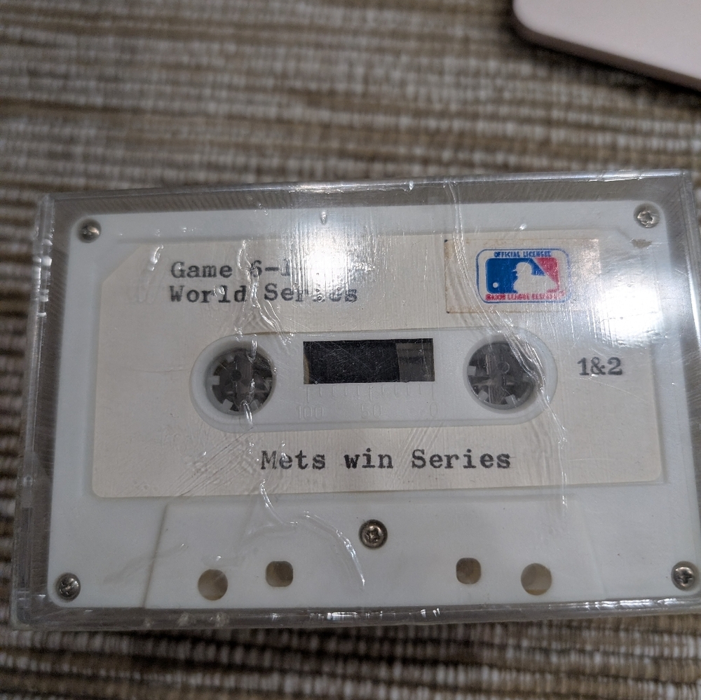 NY Mets Game 6- 1986 World Series..3 Cassettes....Never Opened